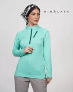 Himalaya women micropolar half zip blouse